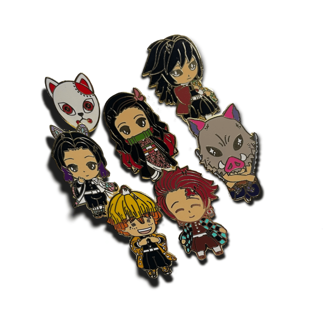 Shops Demon slayer villains Pin